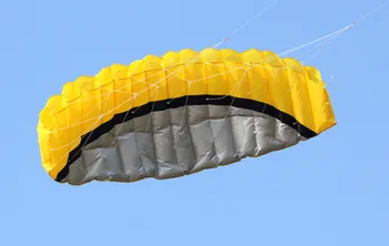 Āra Sporta Karstā Pārdošanas 2.5 m Dual Līnijas Triks Parafoil Neilona Power Kite + Peld Rīks