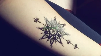 Ūdensnecaurlaidīgus Pagaidu Tetovējums seno Klasisko totem zvaigžņu tatto uzlīmes flash tetovējums viltus tetovējumiem meitene vīriešiem